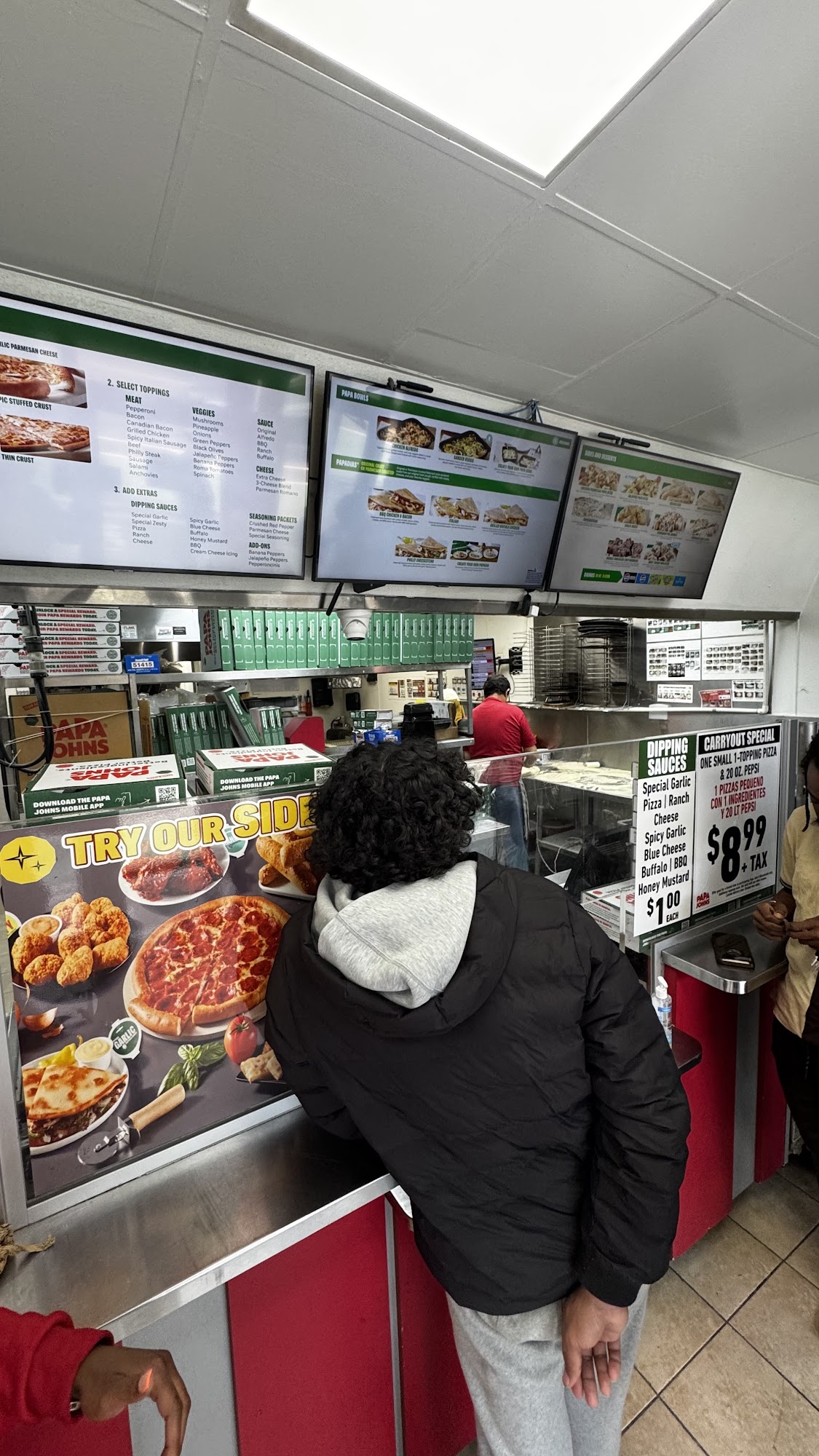 Papa Johns Pizza Menu