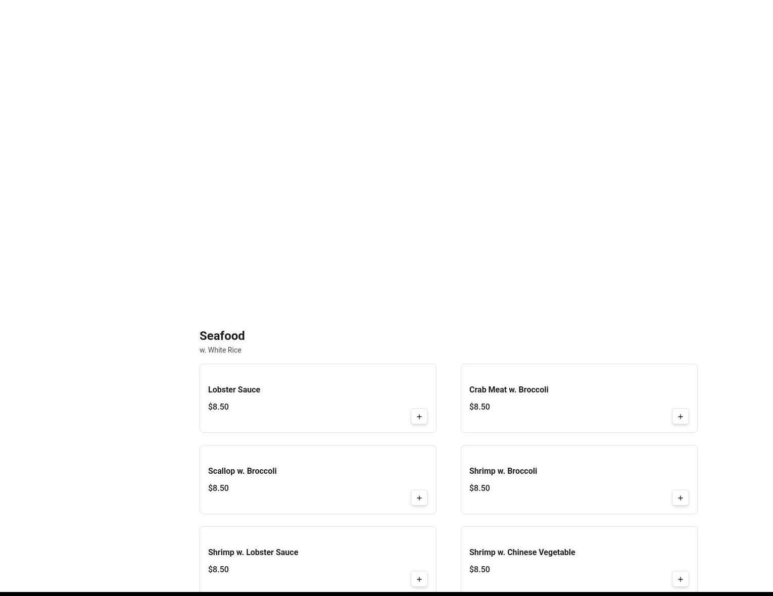 China King Restaurant Menu