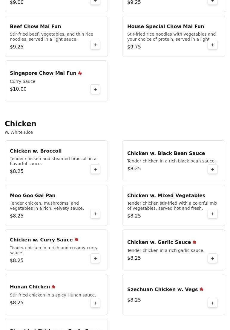 China King Restaurant Menu