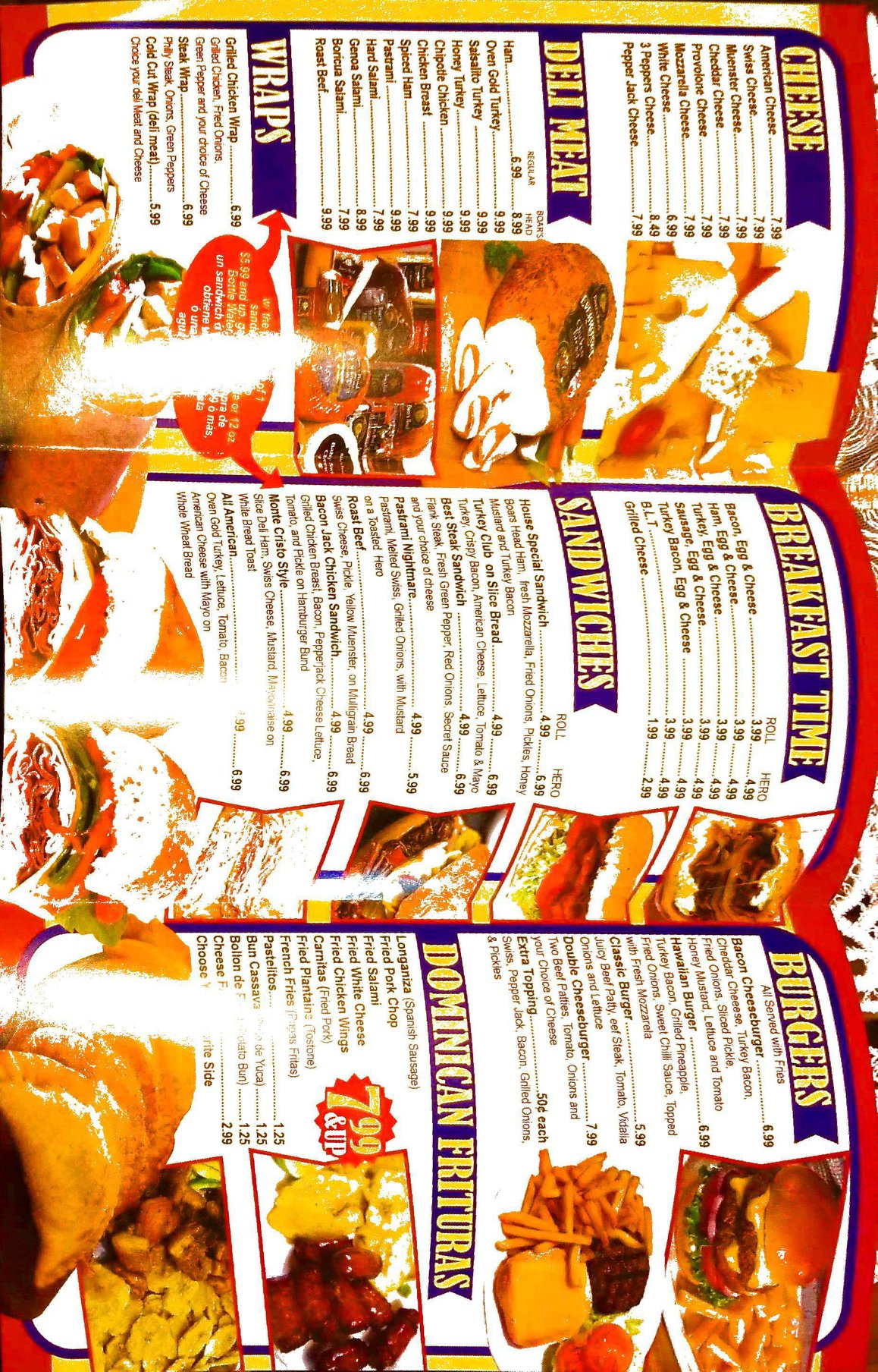 Rosario Deli Market Menu