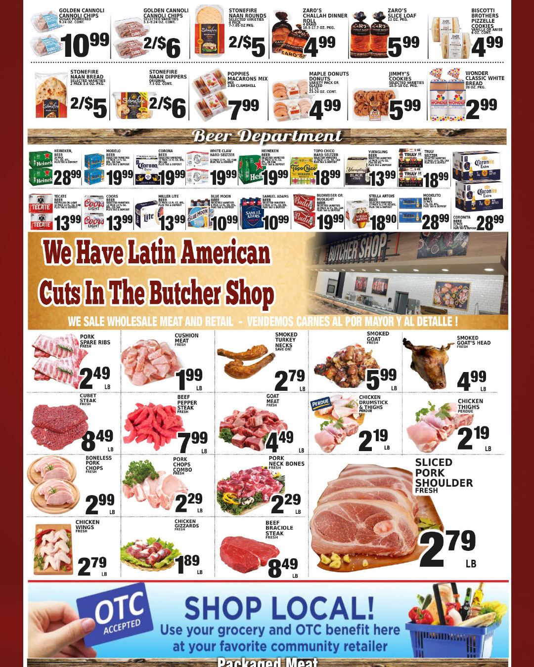 Morris Food Corp Menu