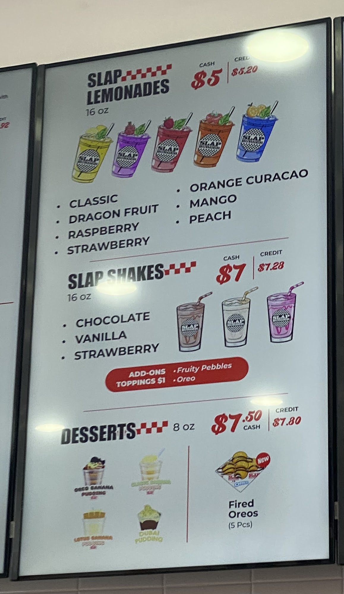 Slap Burger Bronx 161 Menu