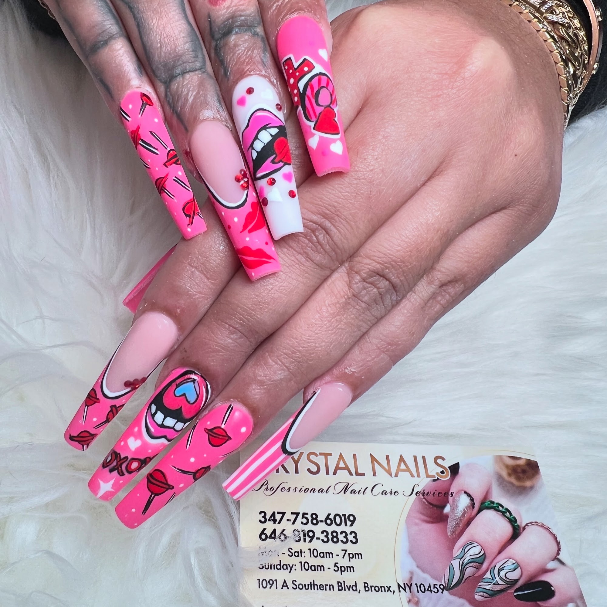 Crystal Nails 1091A Southern Blvd, Bronx New York 10459