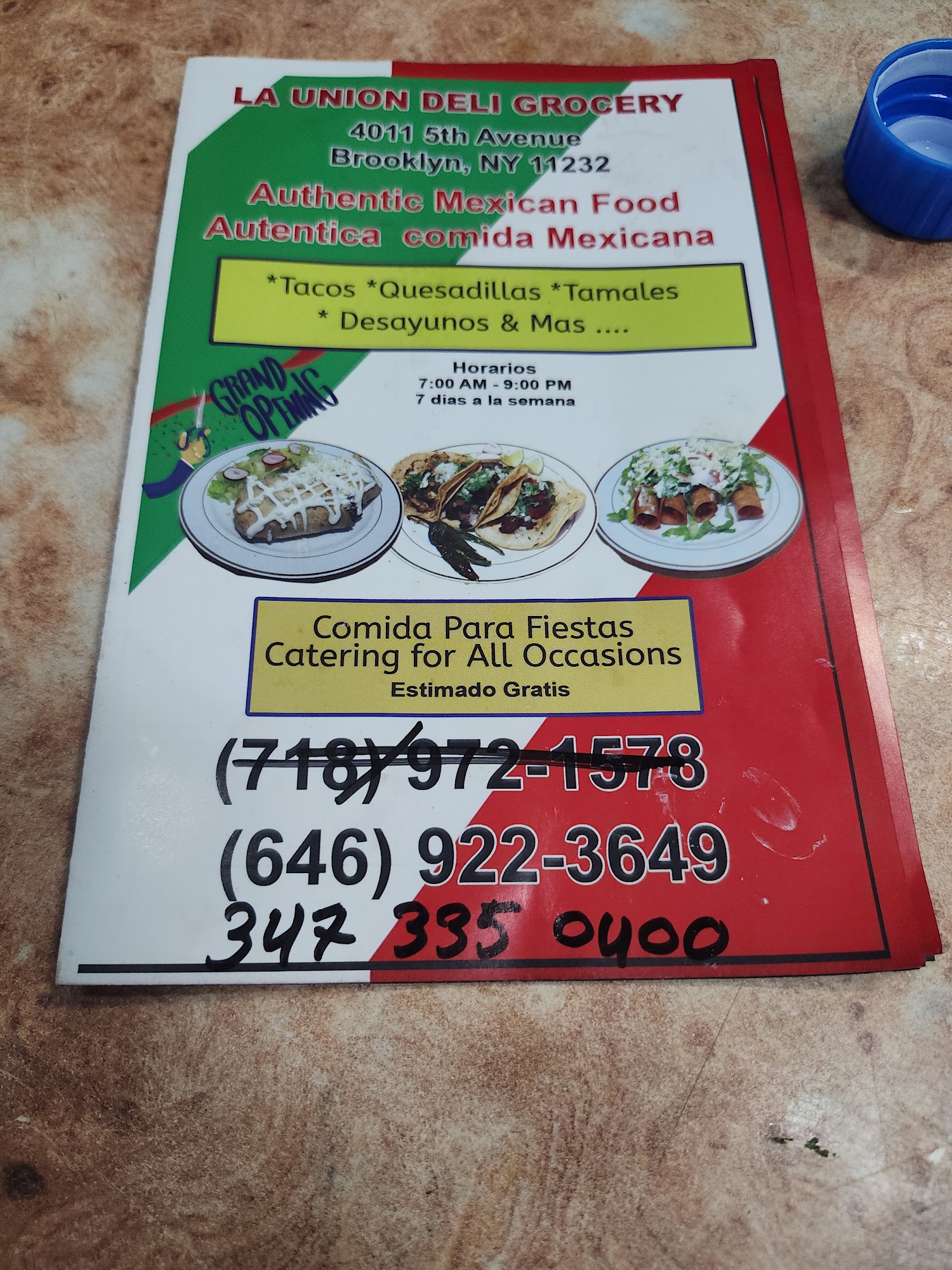 Mi Pequño Chinantla Menu