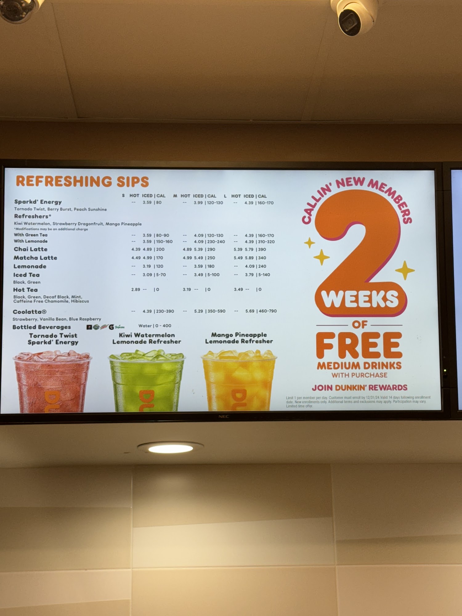 Dunkin' Menu