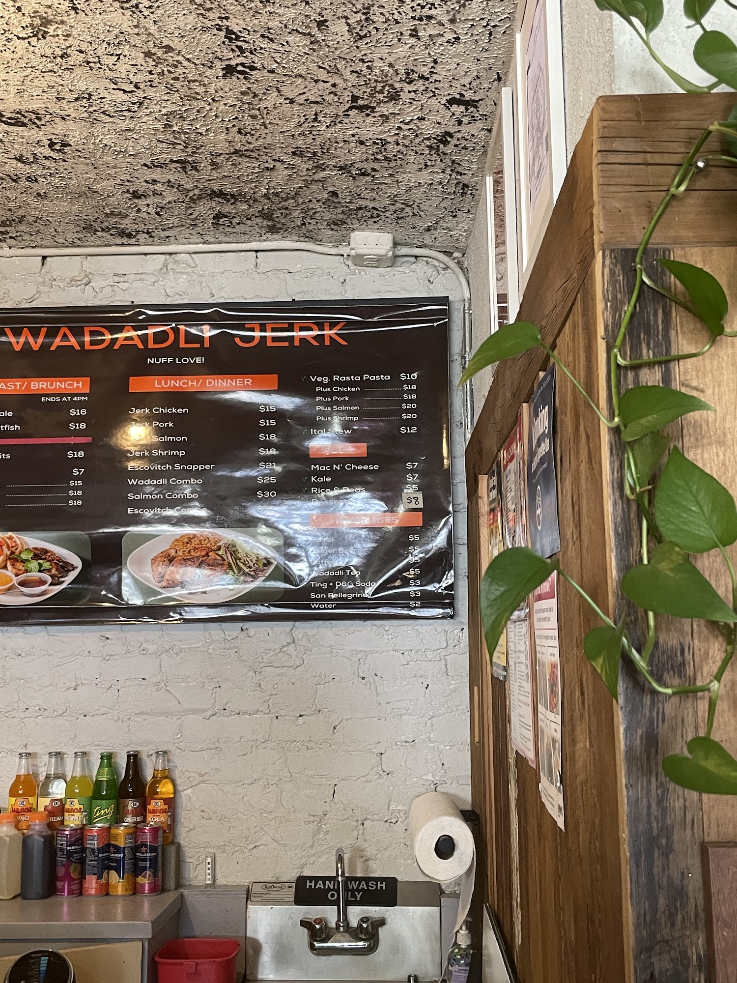 Wadadli Jerk Menu