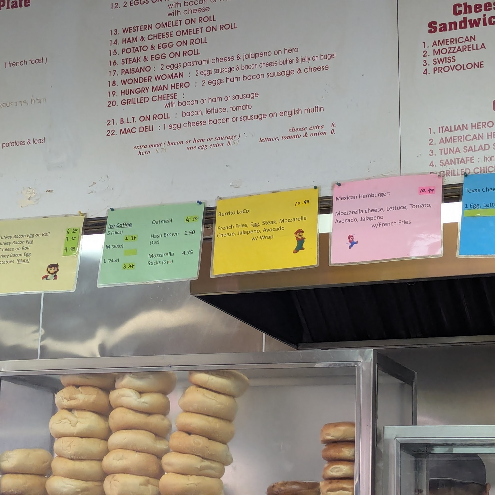 Mario's Deli Menu
