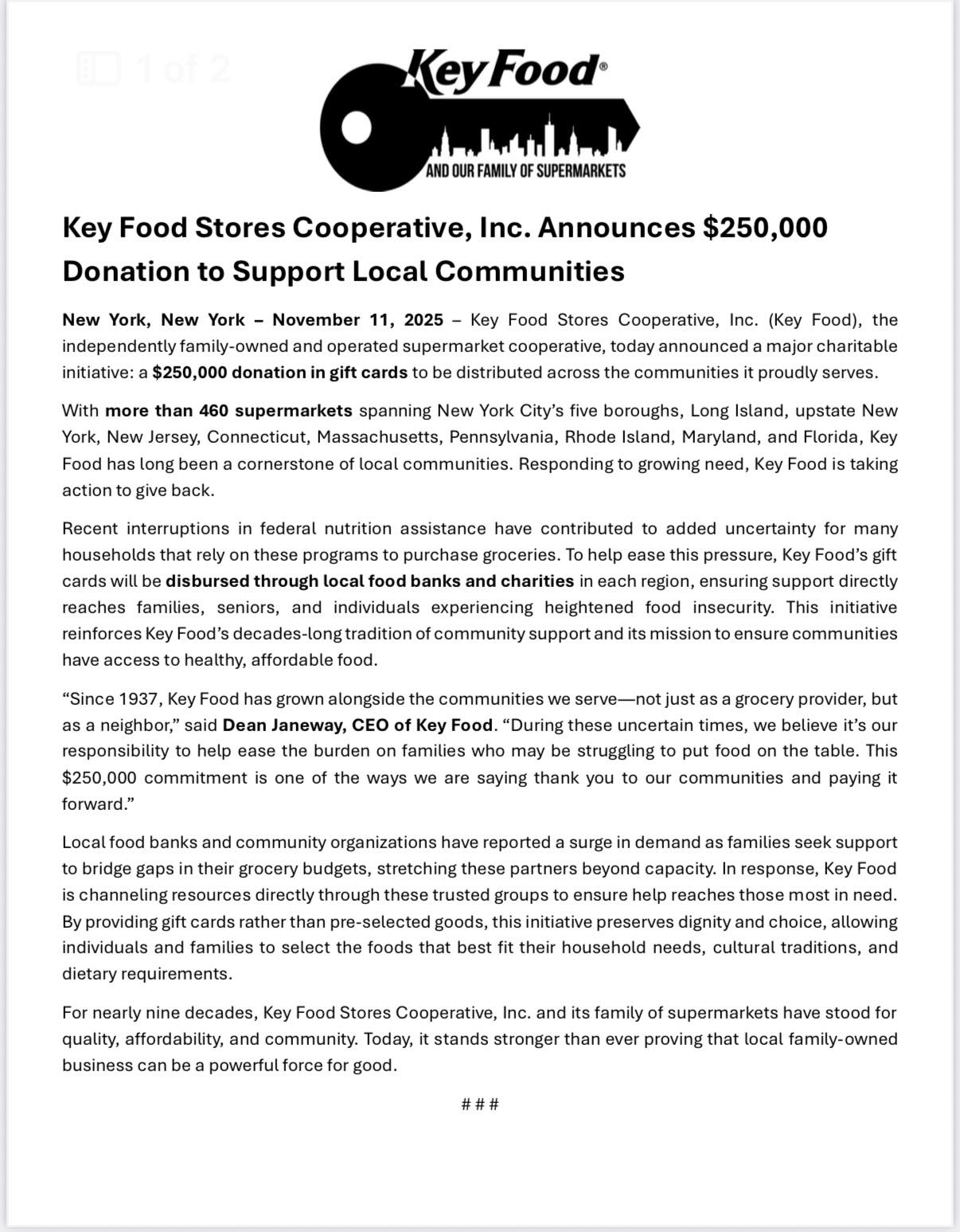 Cortelyou Snacks Corp Menu