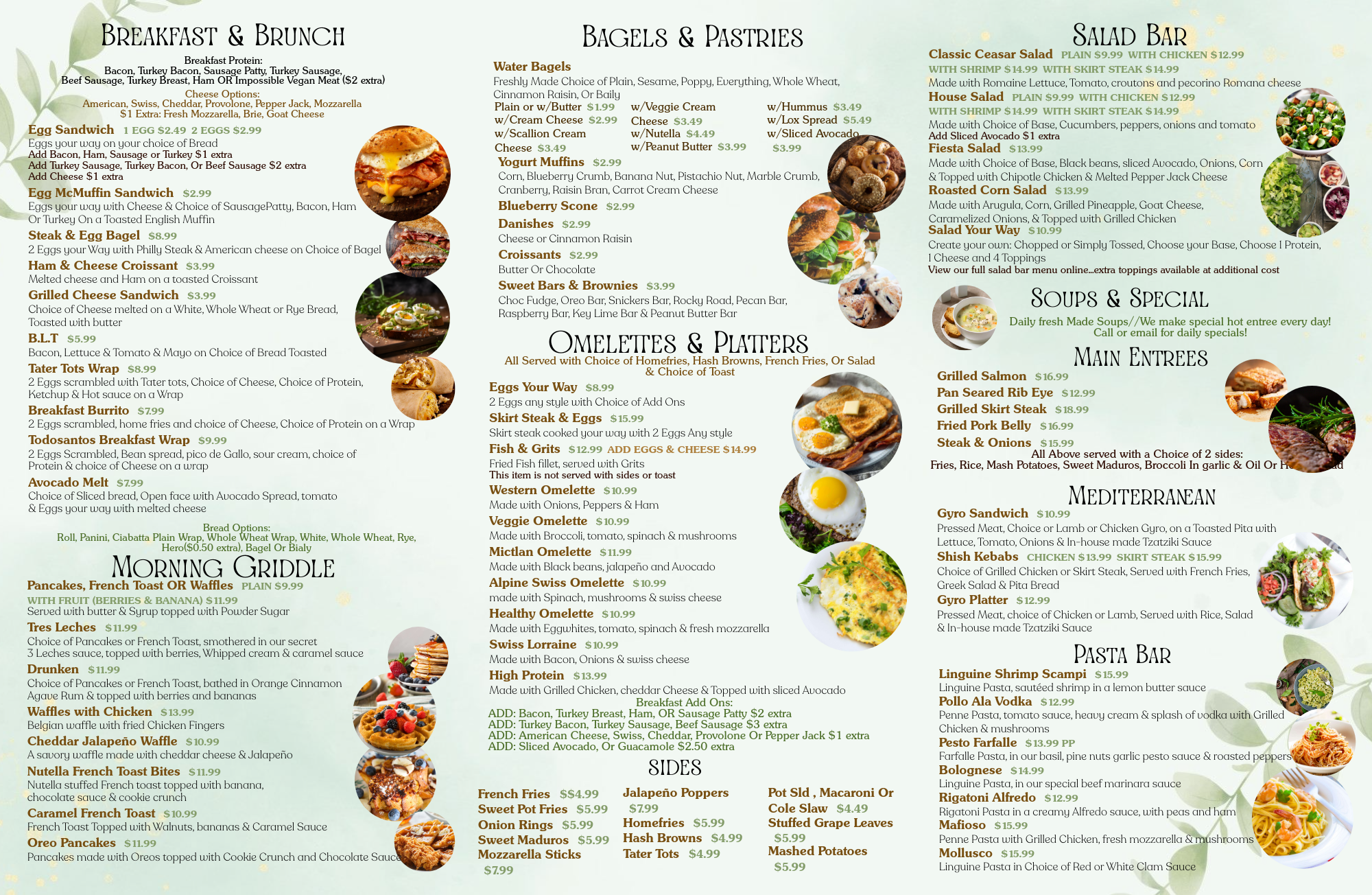Todosantos Cafe & Grill Menu