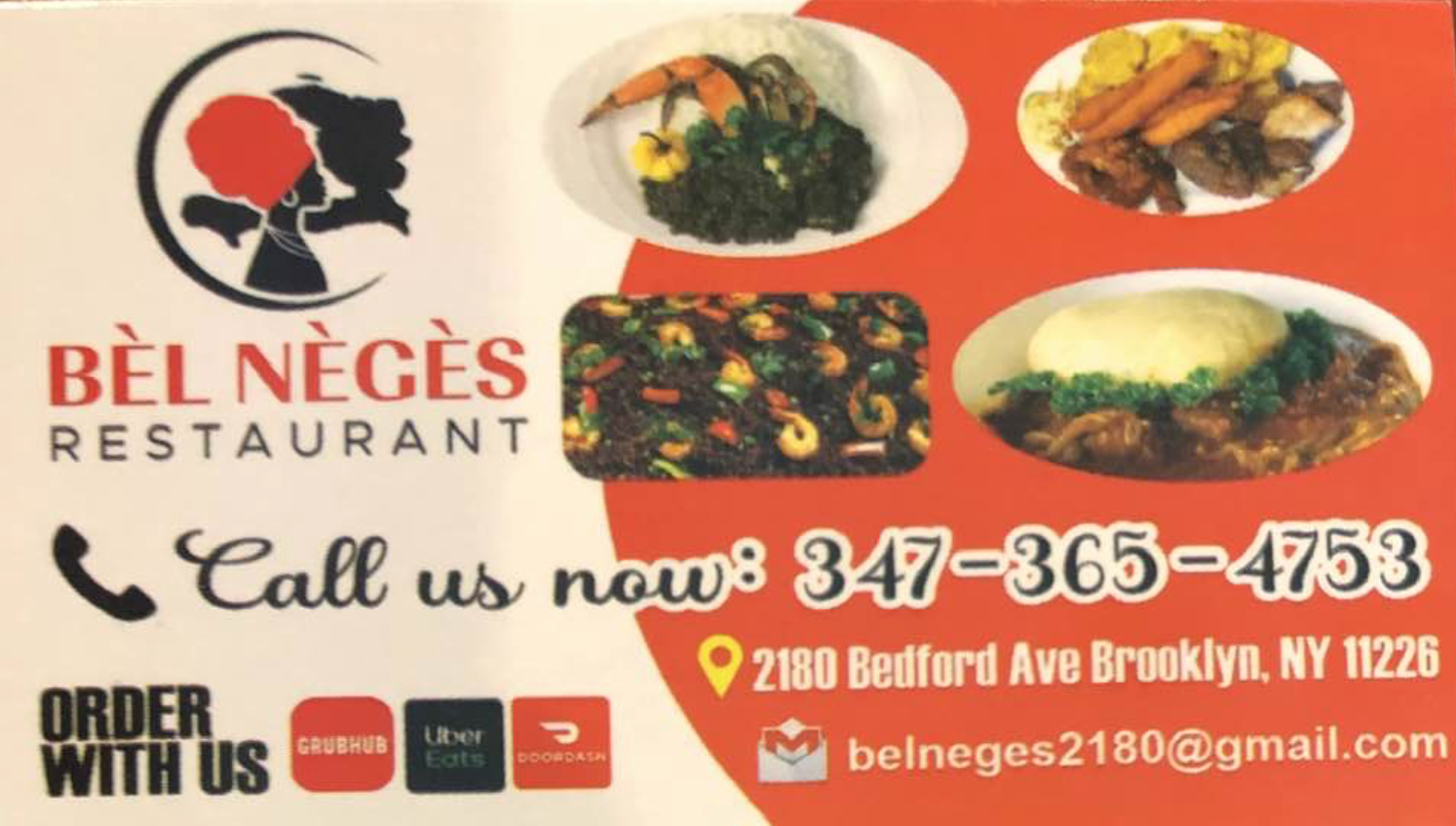 Bèl Nègès Restaurant Menu