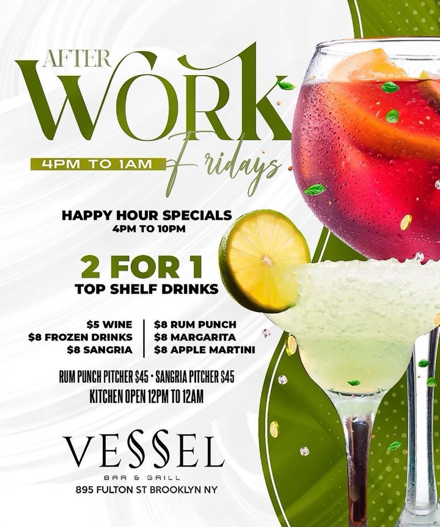 Vessel Bar & Grill Menu