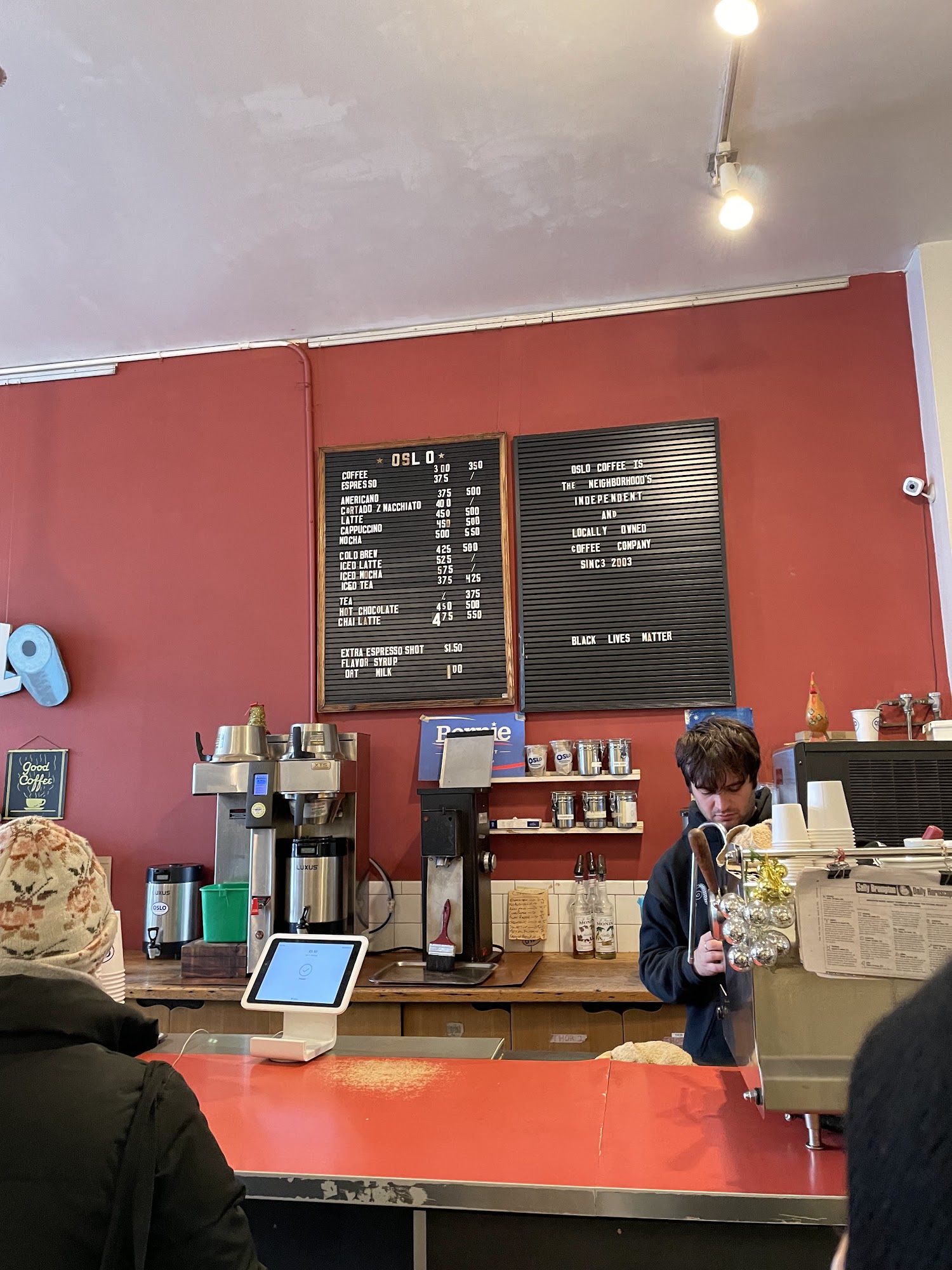 Oslo Coffee Roasters Menu