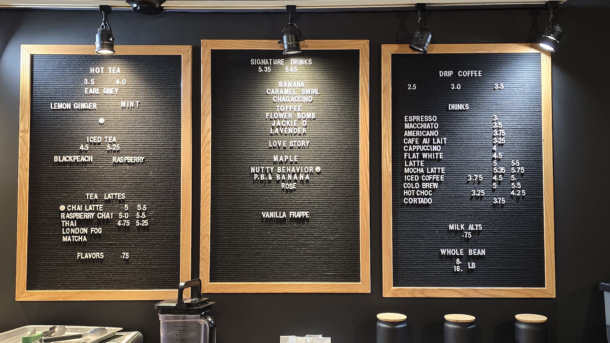 BROOKLYN PERK Coffee Menu