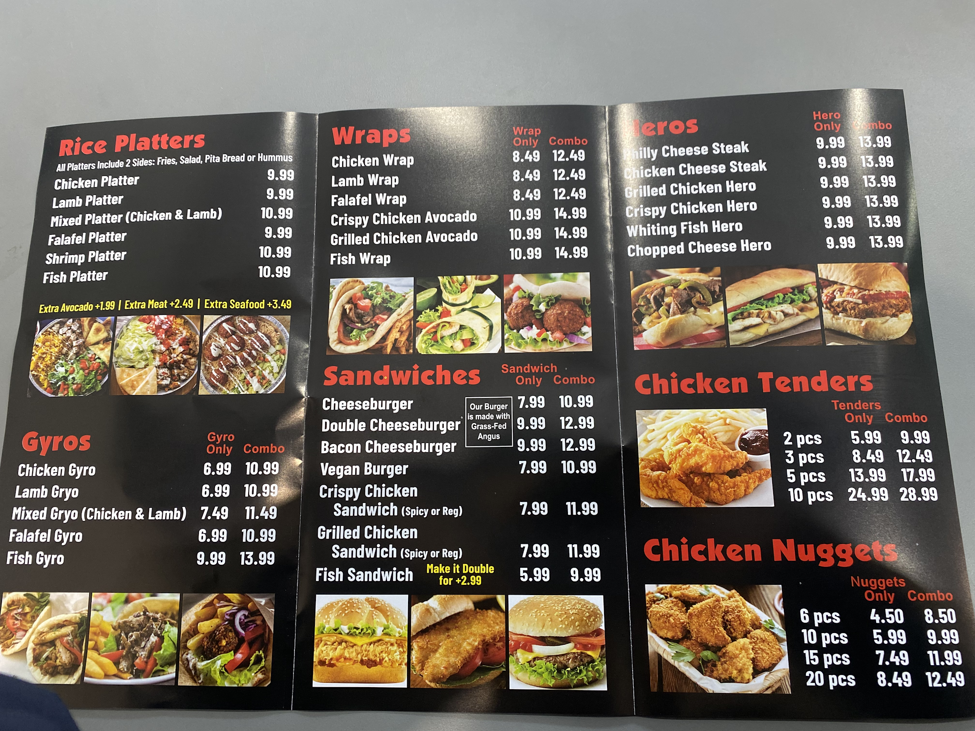 Halal Hut Menu