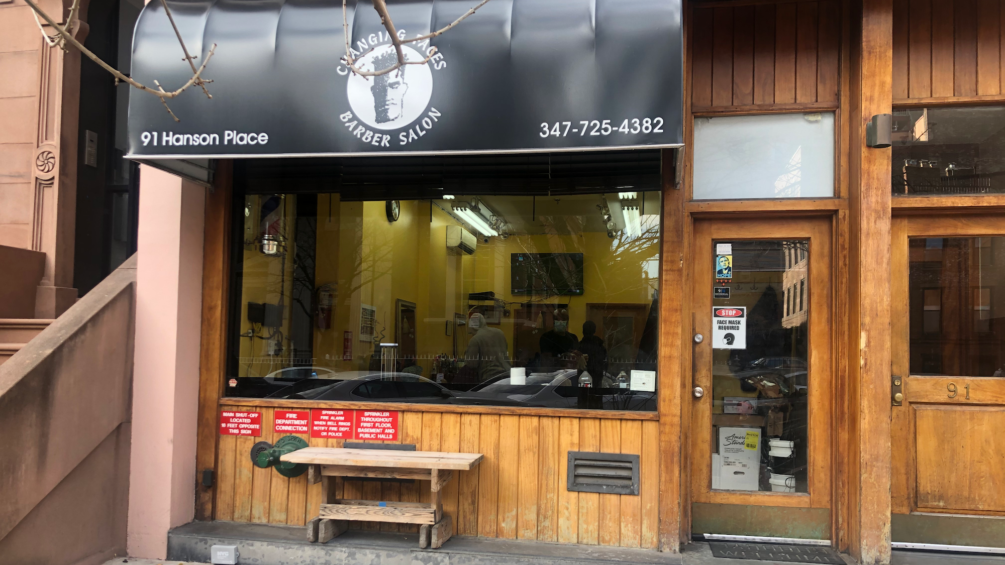 Changing Faces Barber Salon 91 Hanson Pl, Brooklyn New York 11217