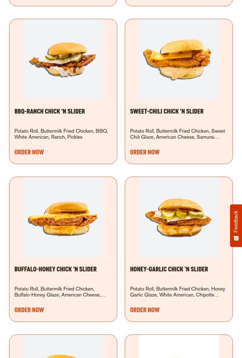 375° Chicken 'n Fries Menu