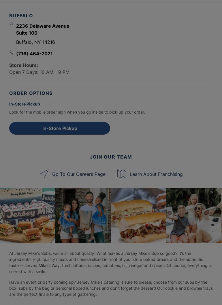 Jersey Mike's Subs Menu