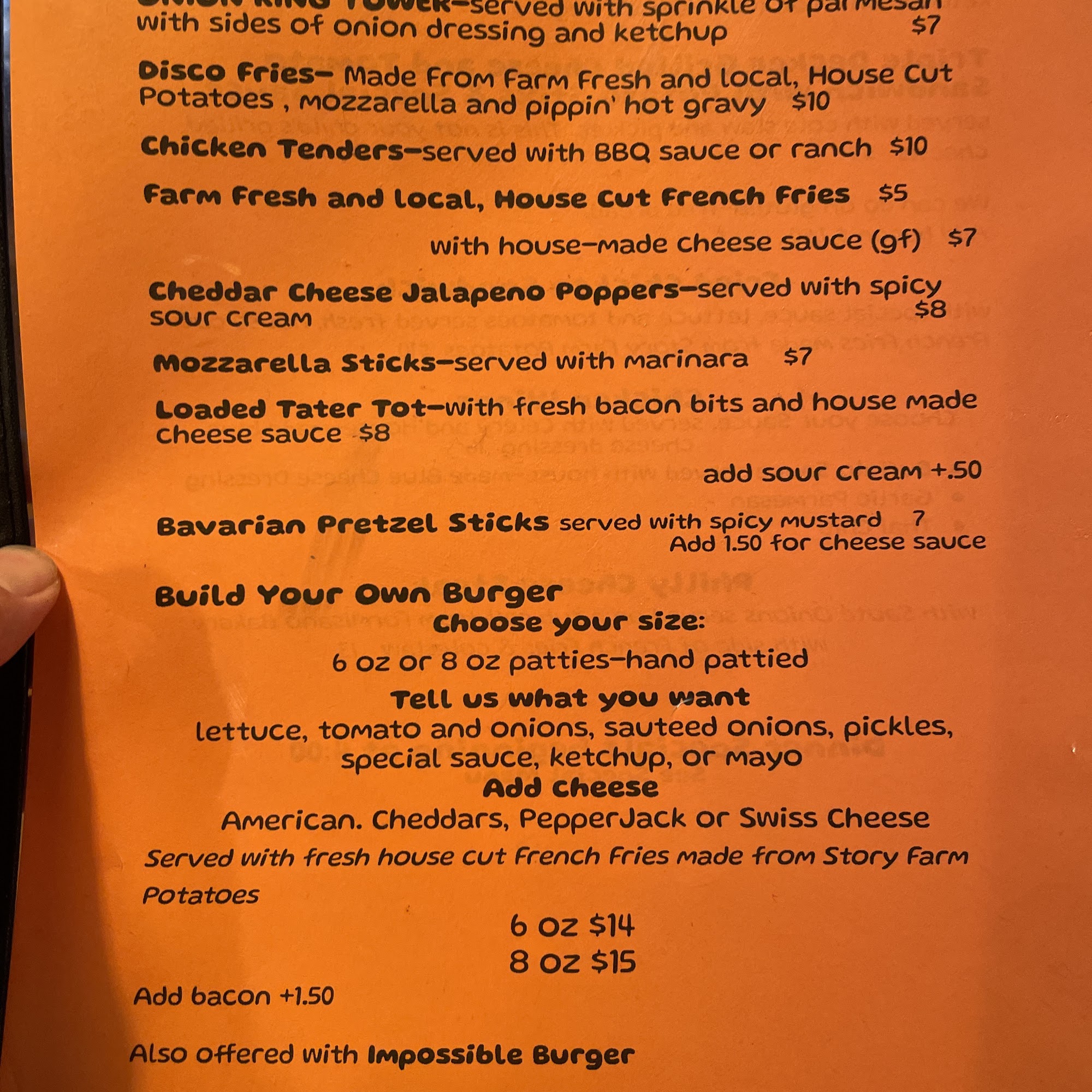 Candlelight 2 Menu