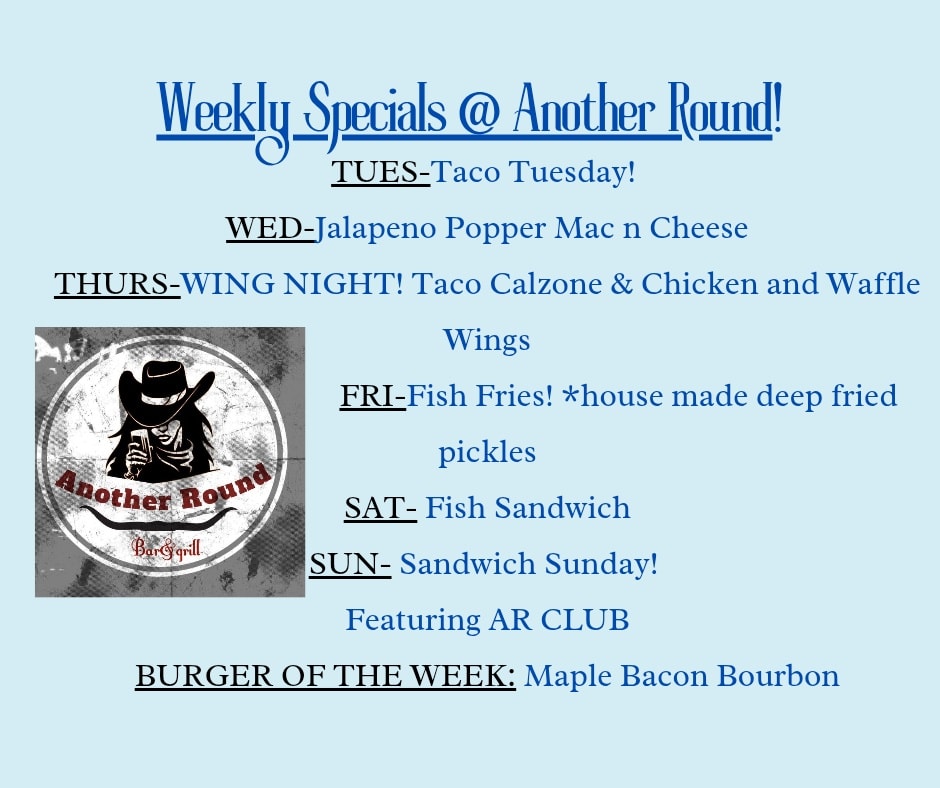 Another Round bar&grill Menu