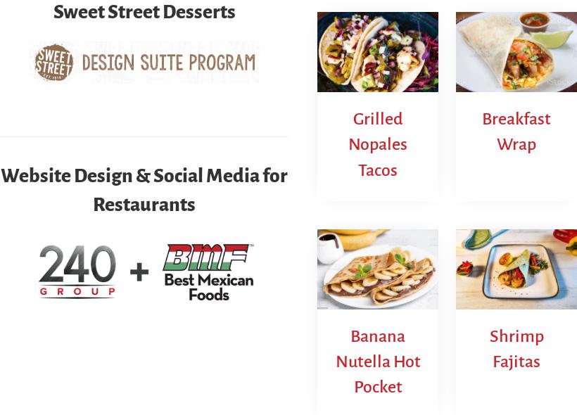 Best Mexican Foods Menu