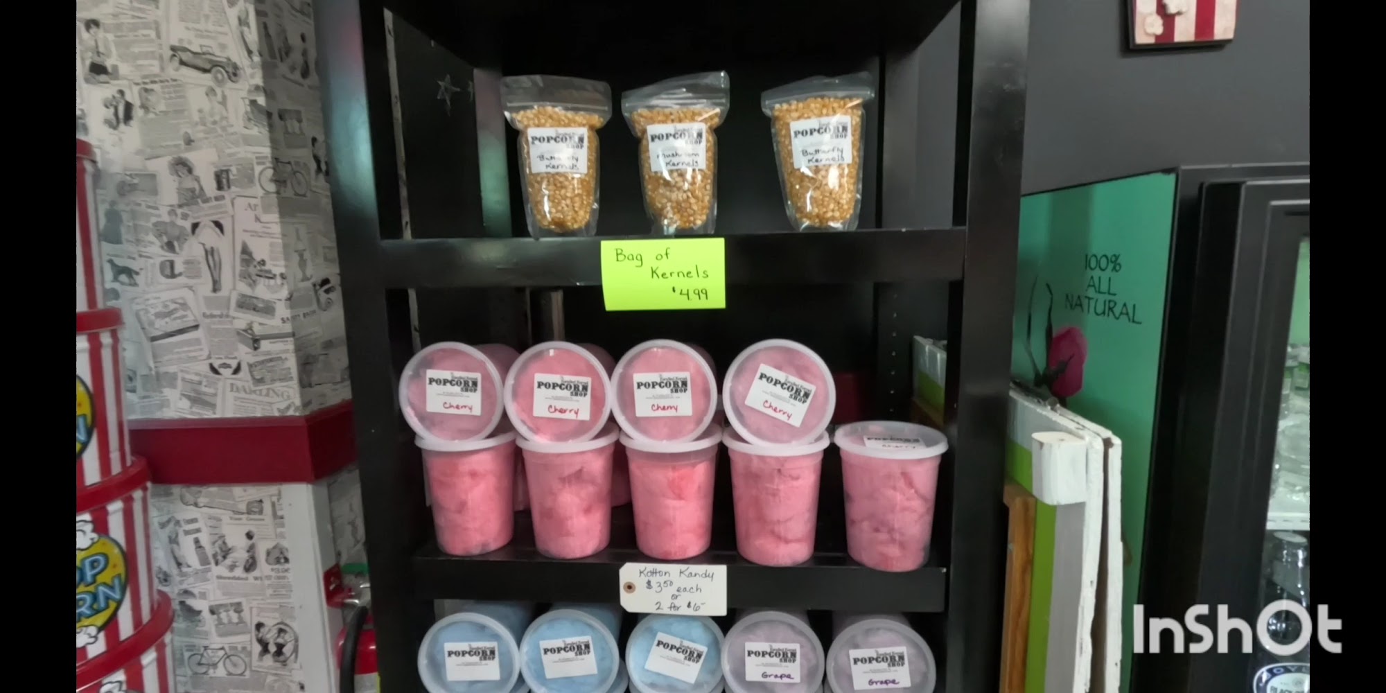 The Kandied Kernel Popcorn Shoppe Menu