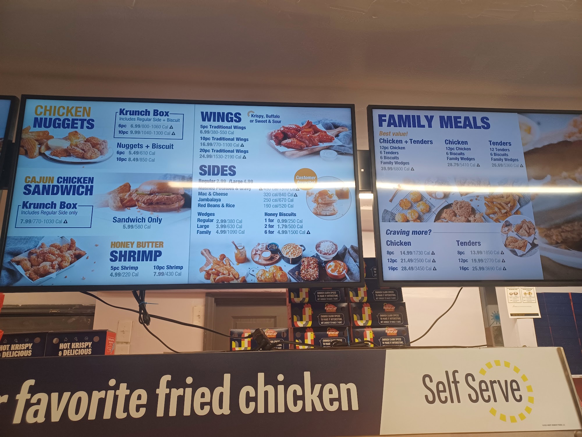Krispy Krunchy Chicken Menu