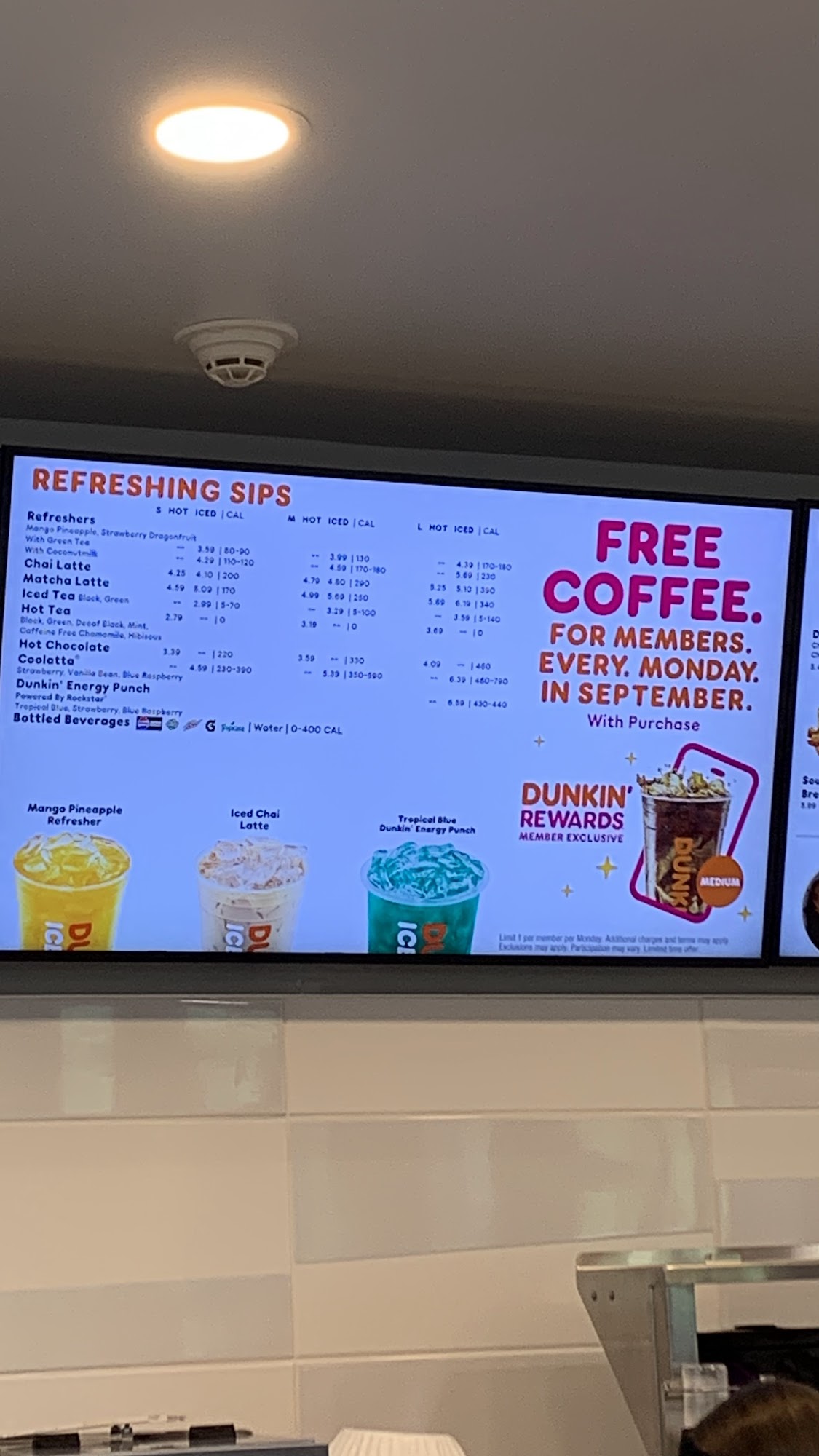 Dunkin' Menu