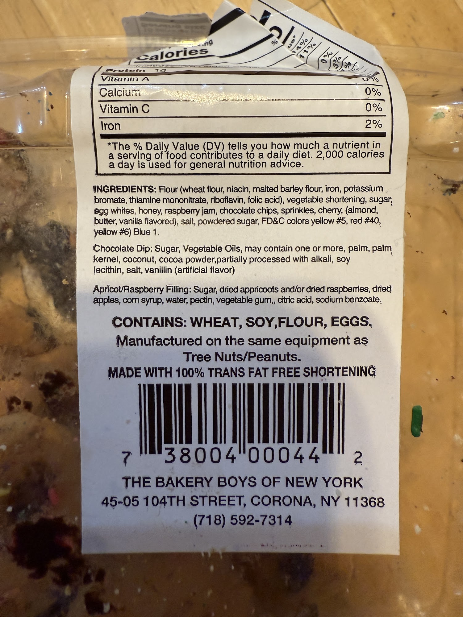 Bakery Boys of New York Menu