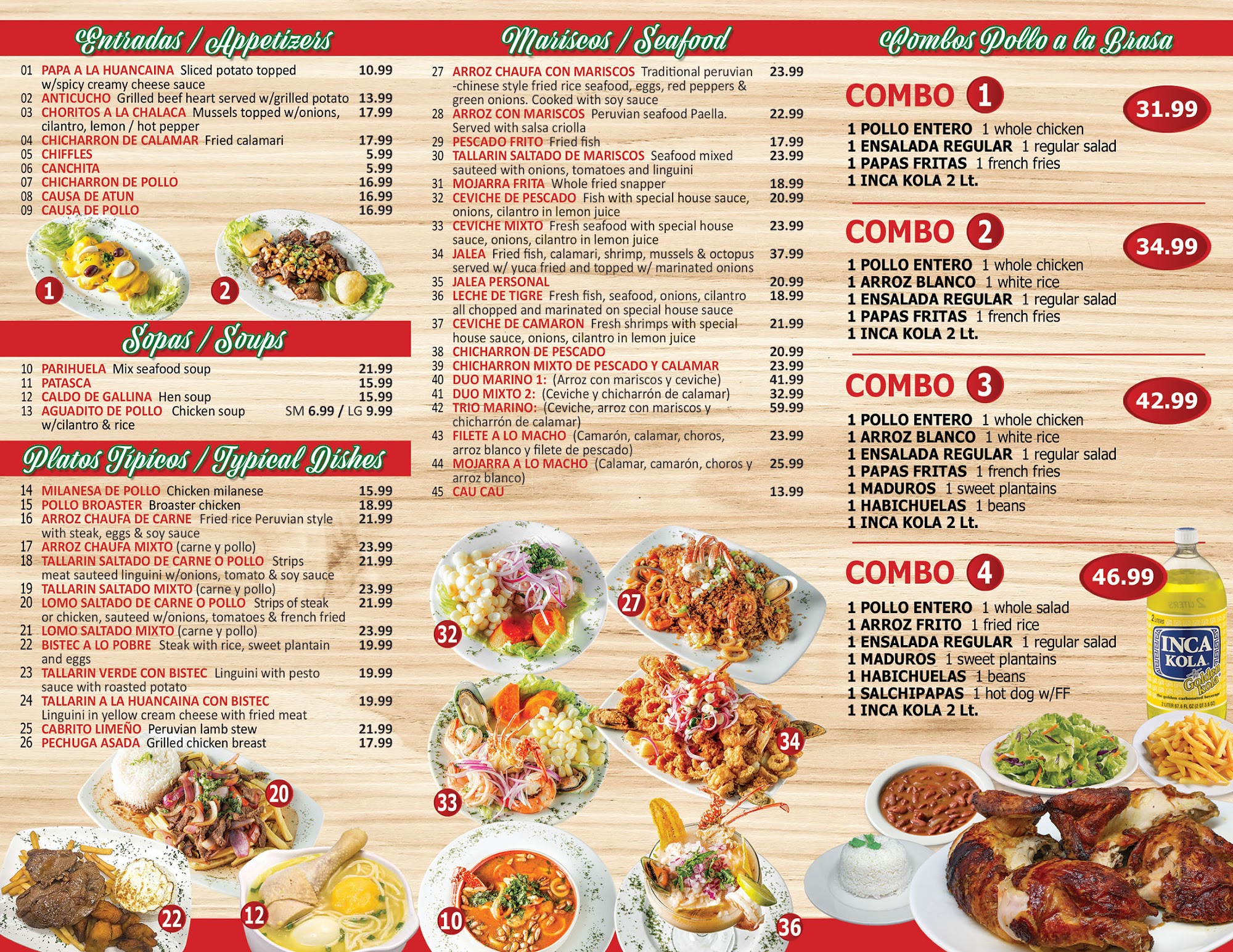 J Nazca Palace Menu