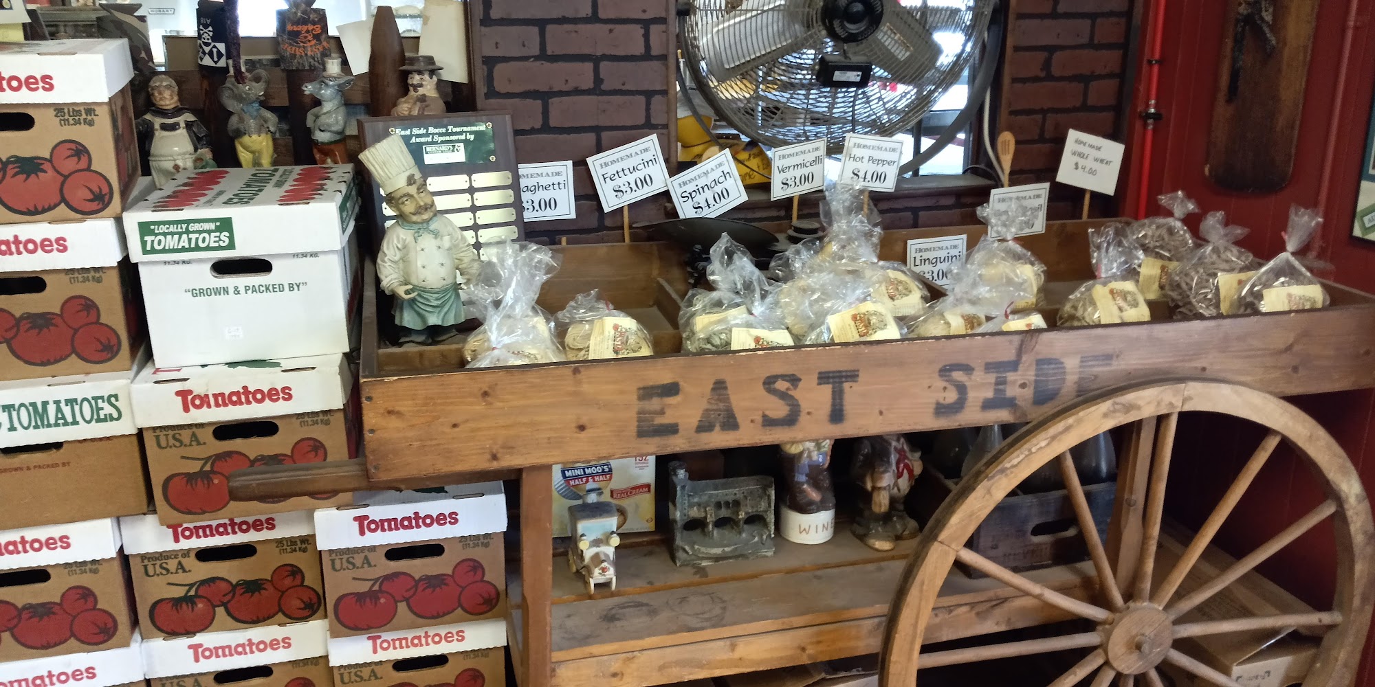 East Side Bakery Menu