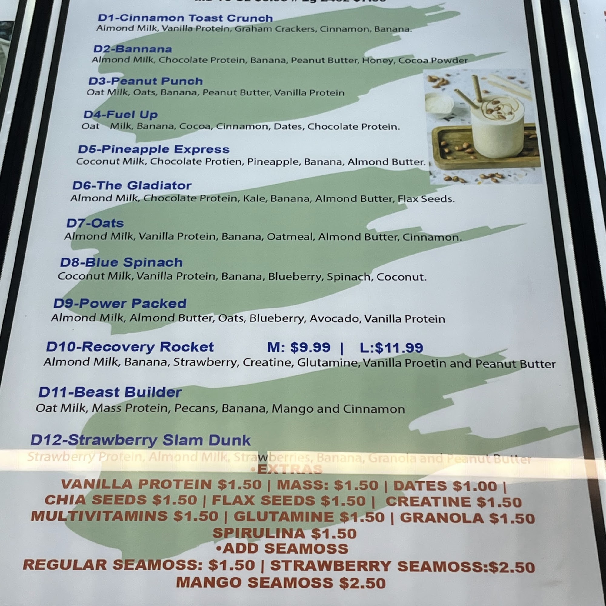 Chop and Blend Menu