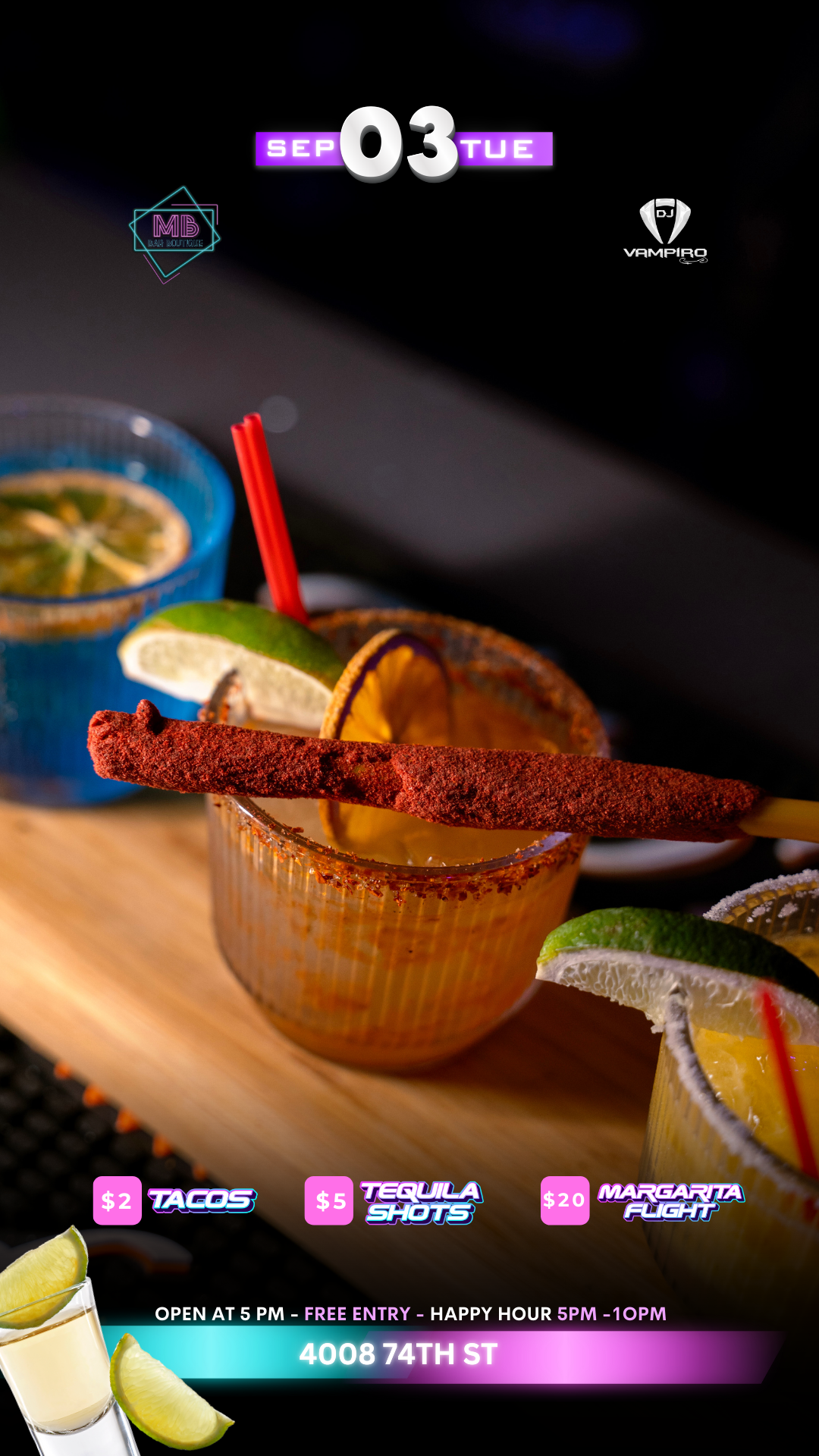 MB Bar Boutique Menu