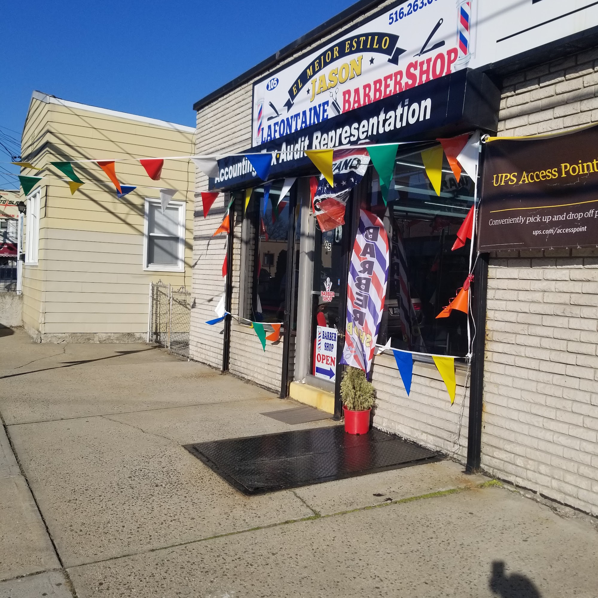 LA FONTAINE BARBERSHOP 105 Meacham Ave, Elmont New York 11003
