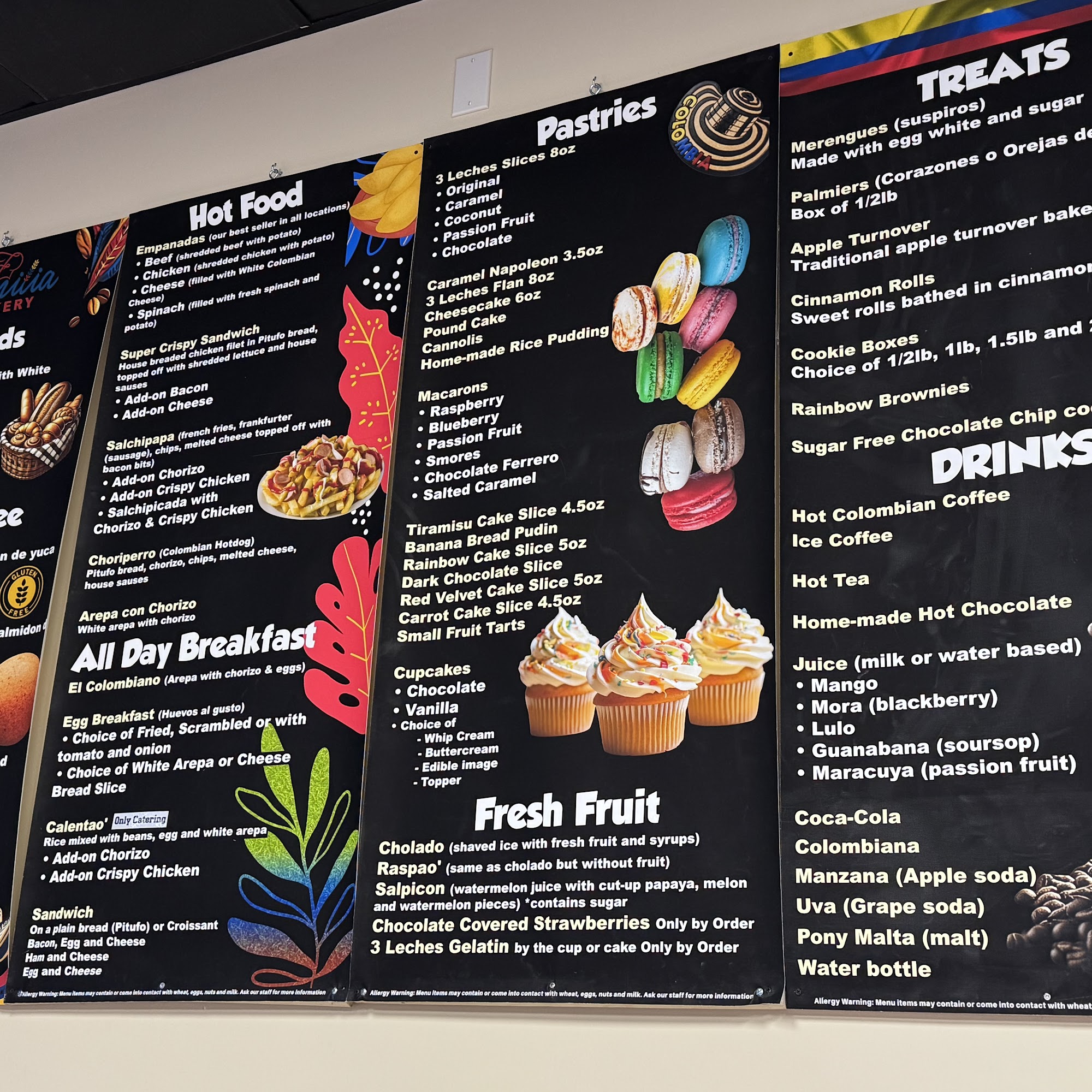 Familia Bakery Menu