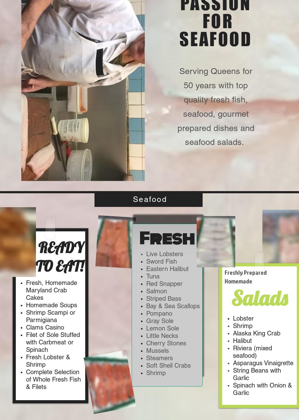 Forest Hills Fishery Inc Menu