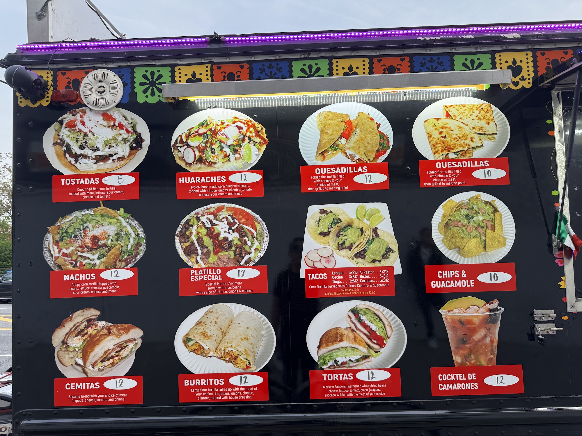 La Tía Chona Taquería Menu