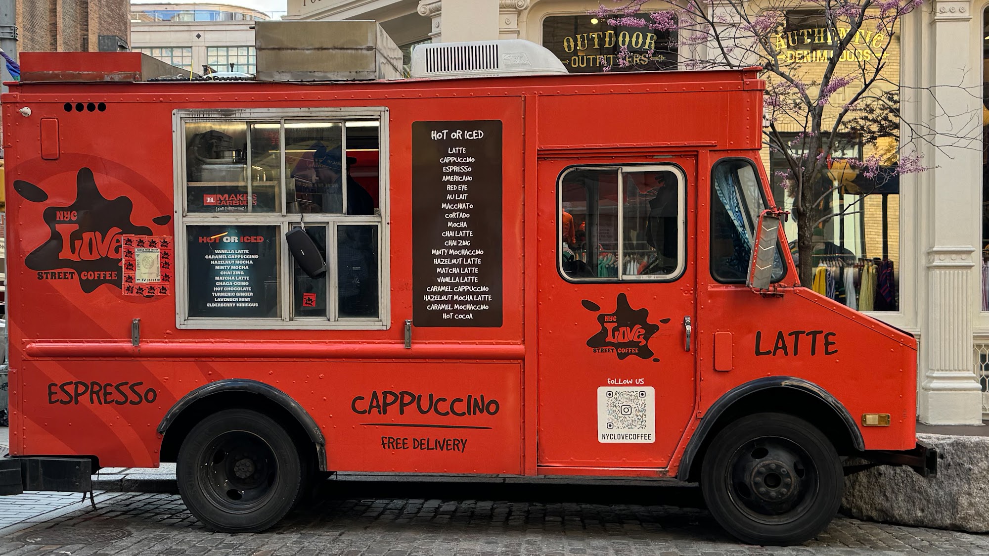 Love Coffee truck Menu