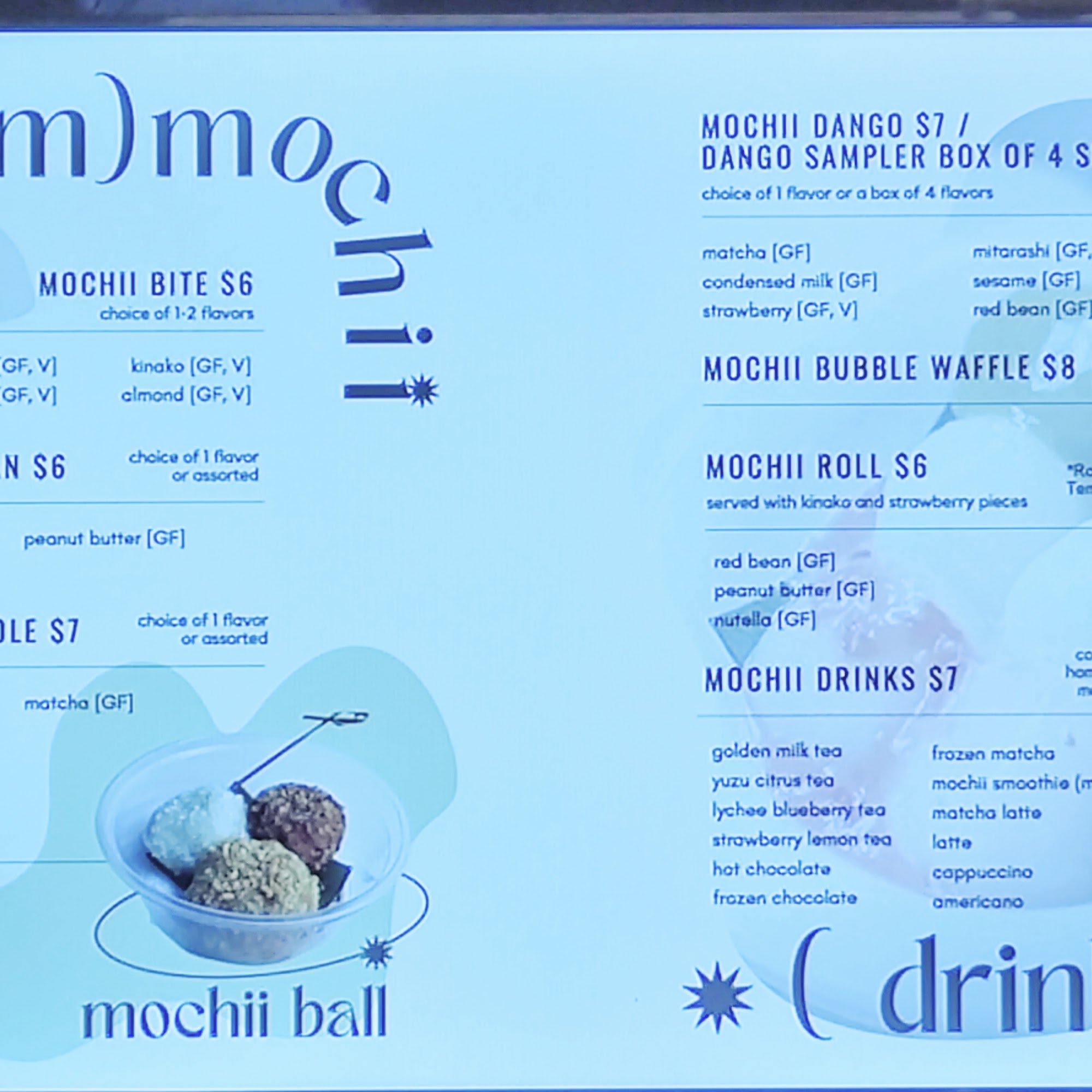The Food Hall Menu