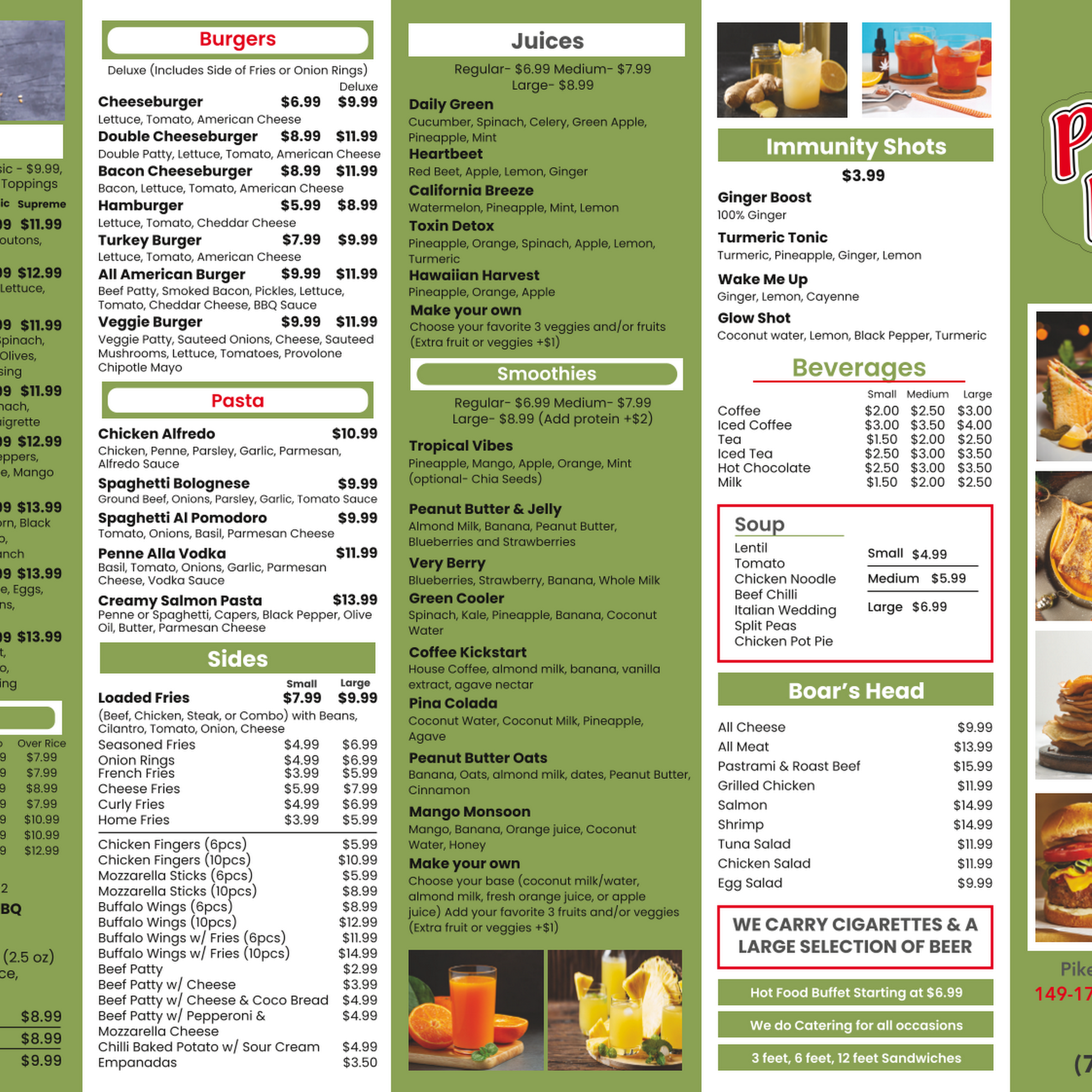 Pike Place Market & Grill Menu
