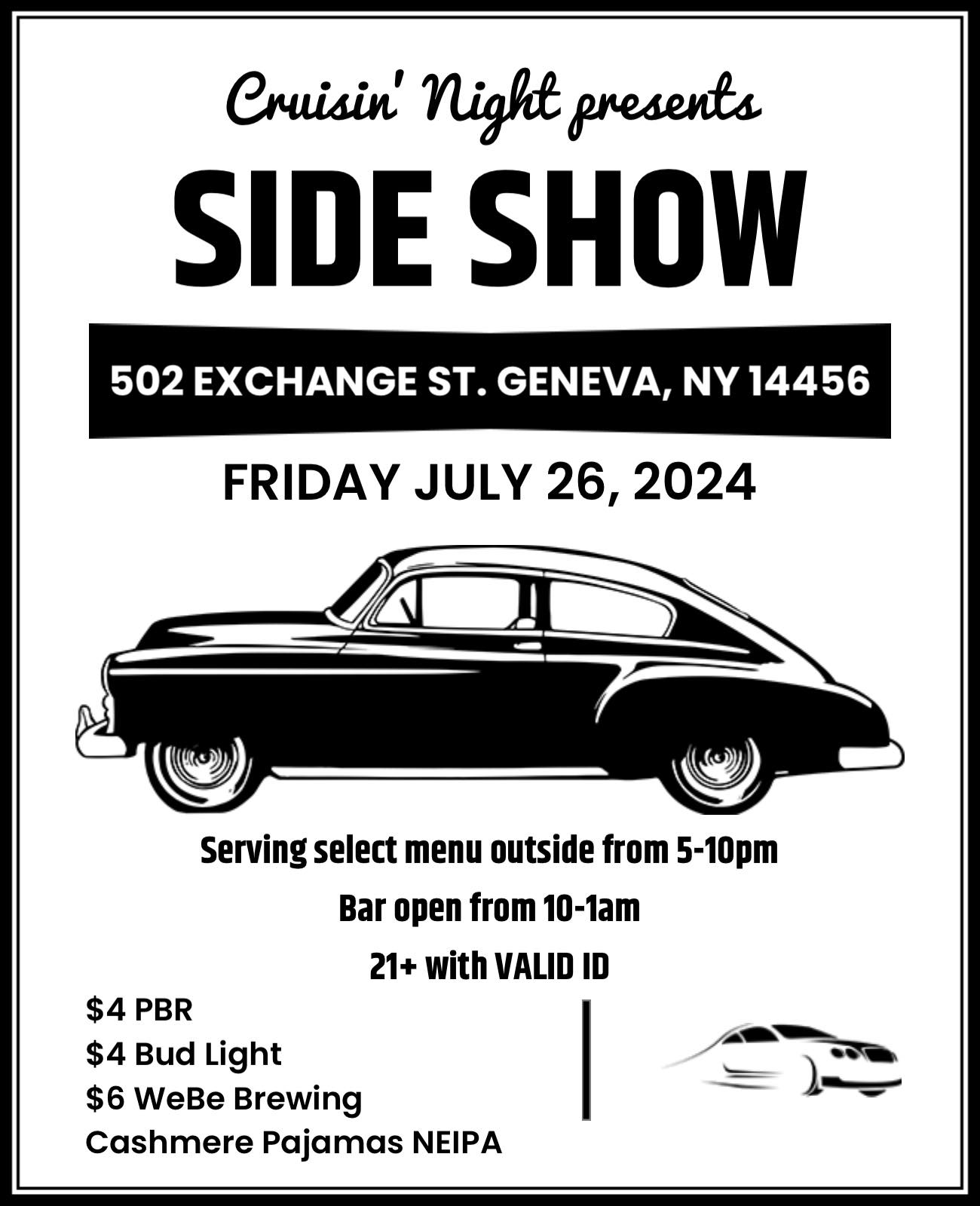 Side Show Menu