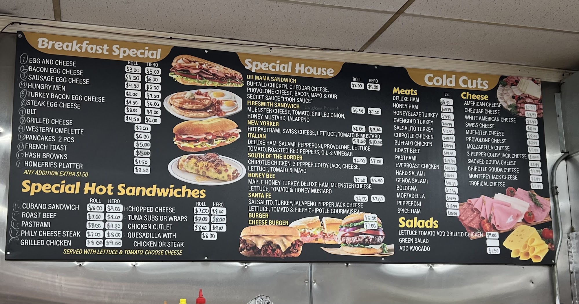 Daisy's Deli Menu