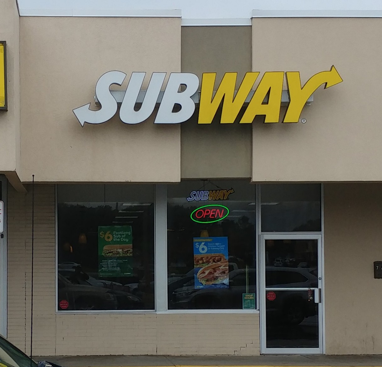 Subway Menu