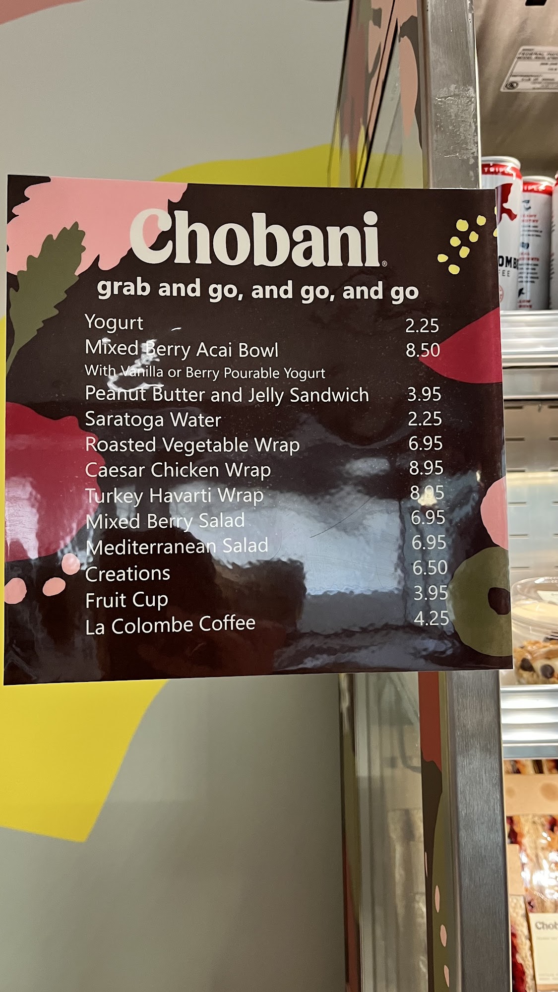 Chobani at Hieber Cafe Menu