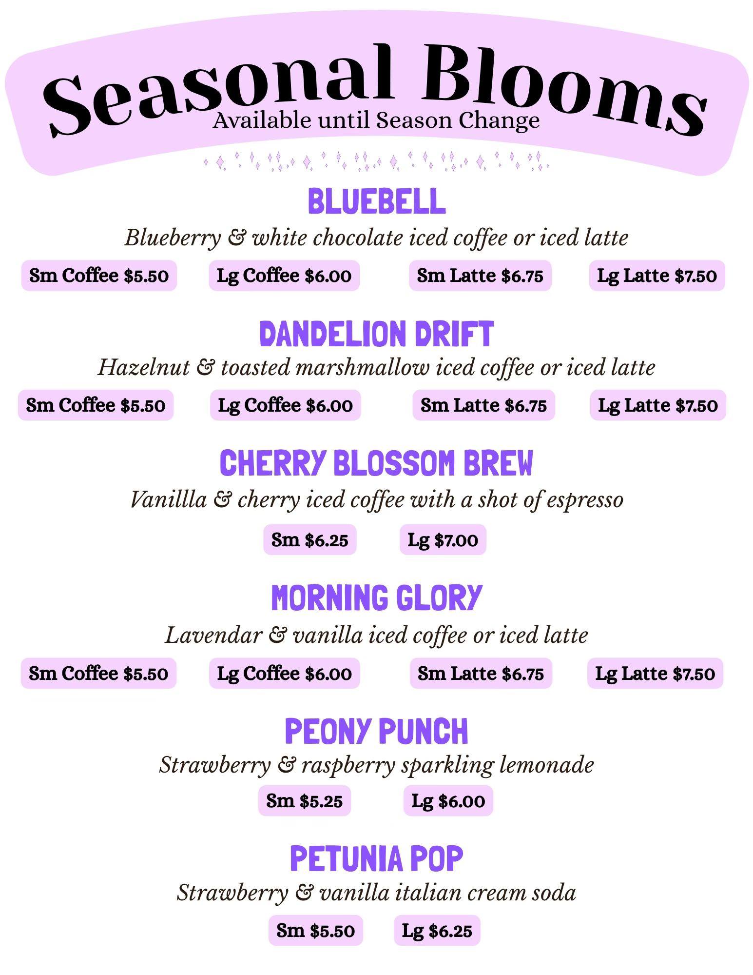 Nightshade on Elm Menu