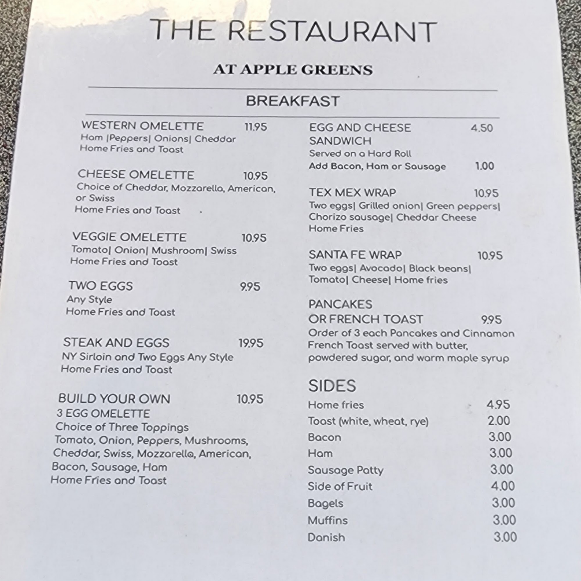 Restaurant At Apple Greens Highland