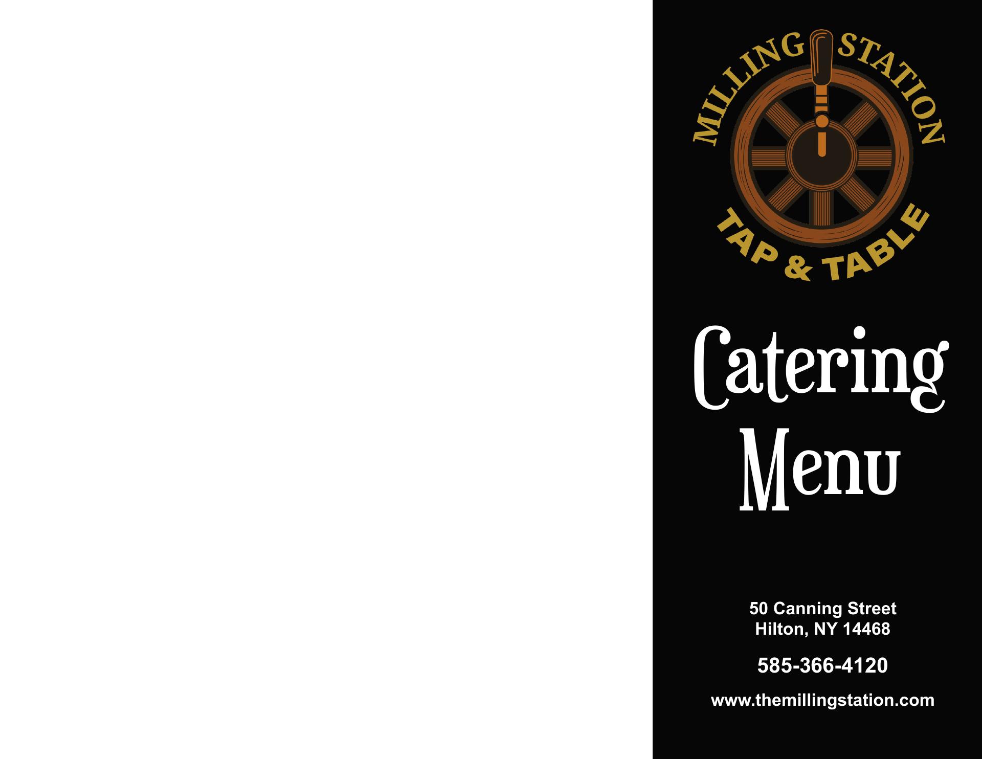 Milling Station Tap & Table Menu