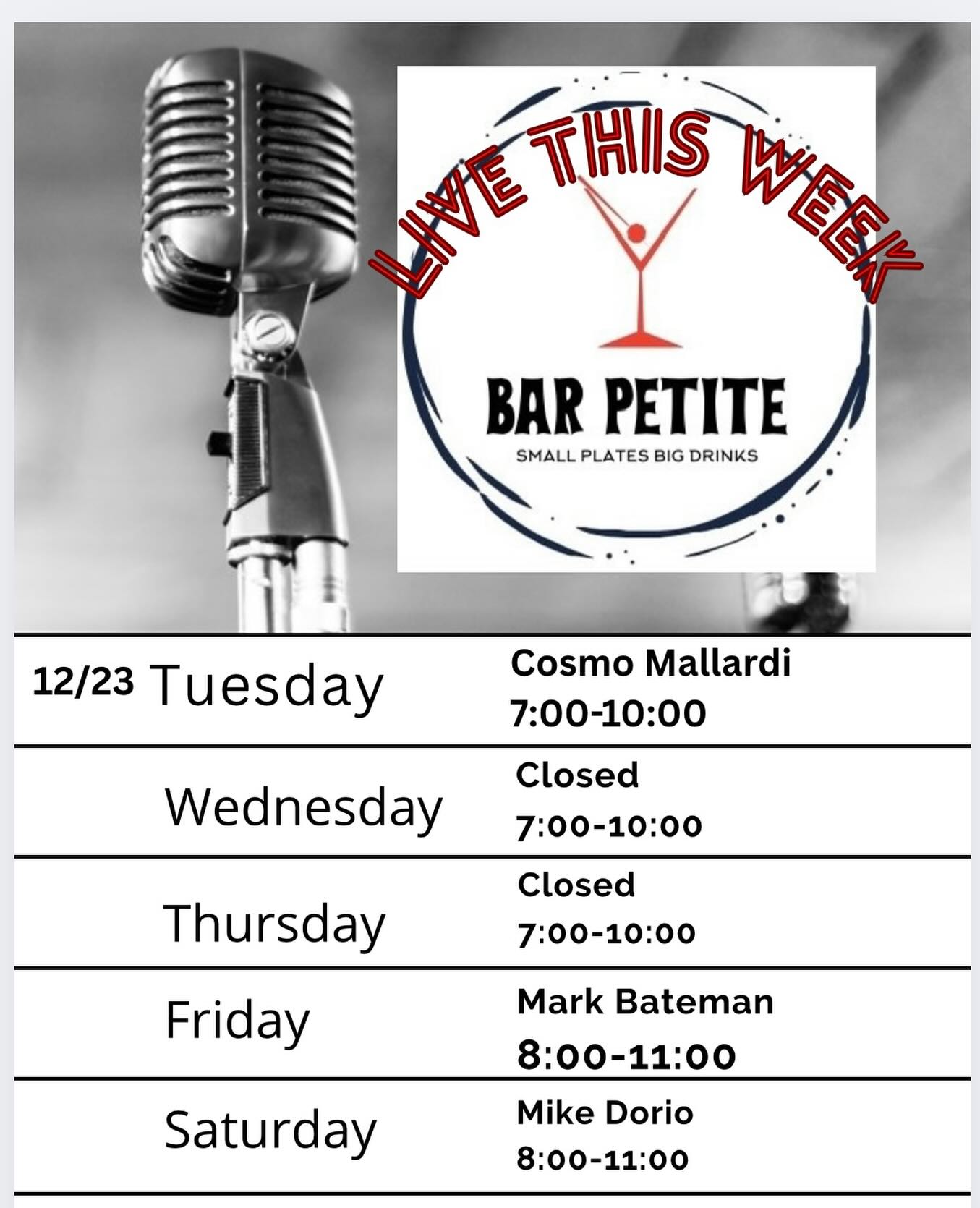 Bar Petite Huntington