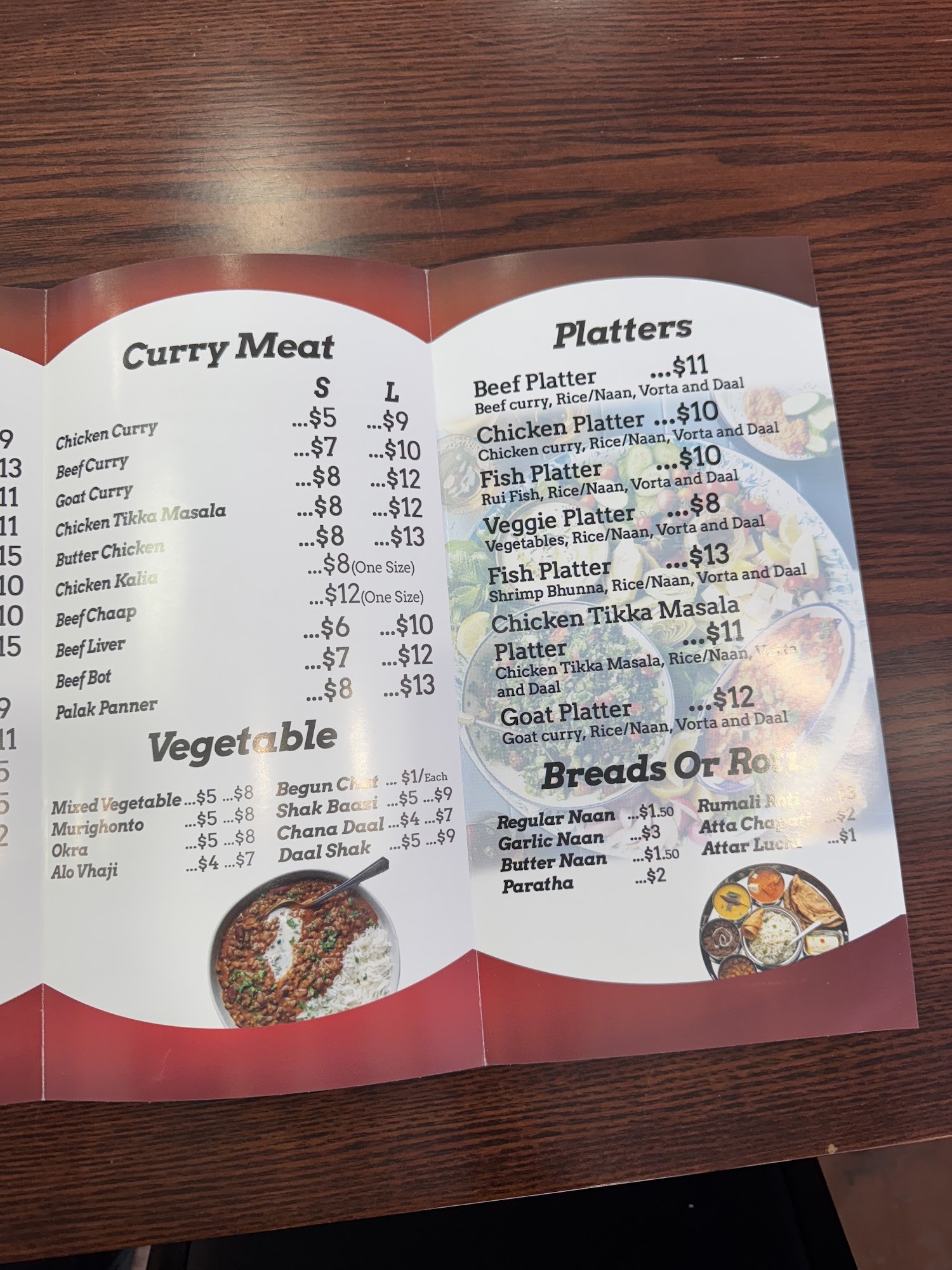 Falguni Restaurant Menu