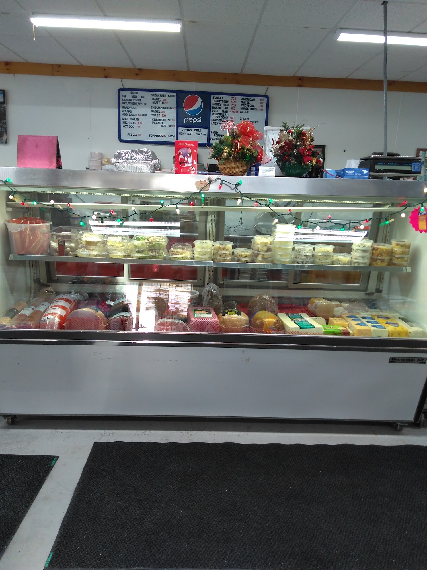 Devin's Garage Deli Menu