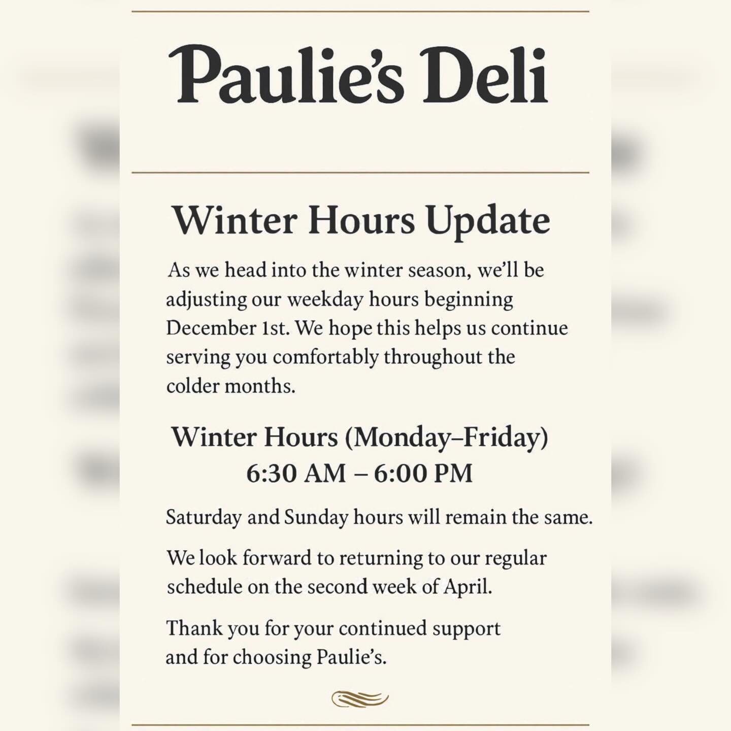 Paulie’s Deli Katonah